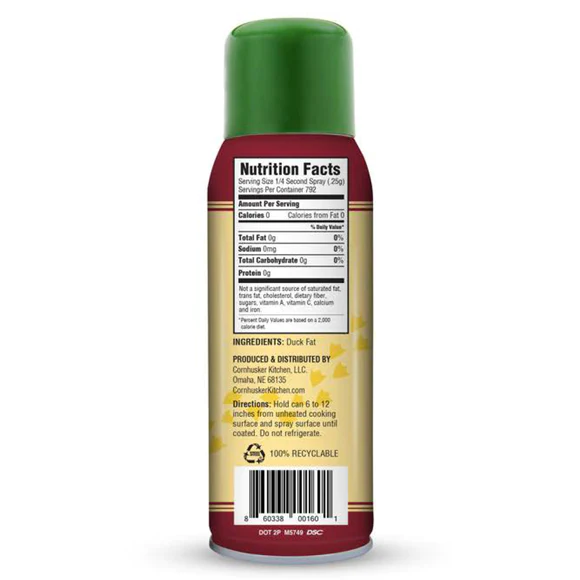 Duck Fat Cooking Oil Spray