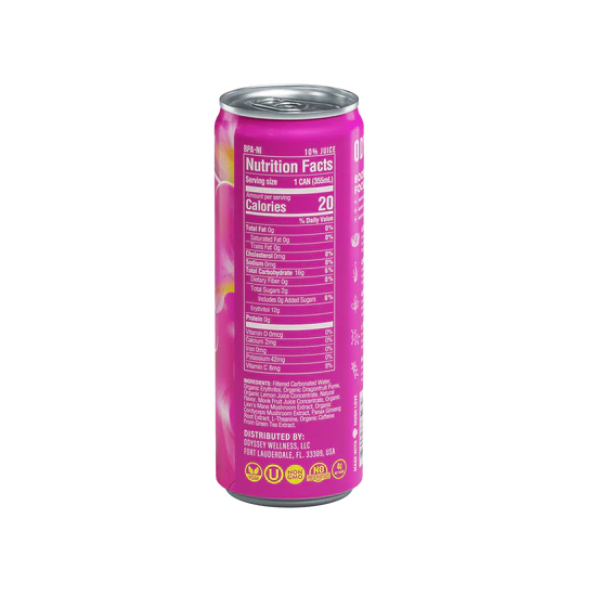 Sparkling Mushroom Elixer - Dragon Fruit Lemonade