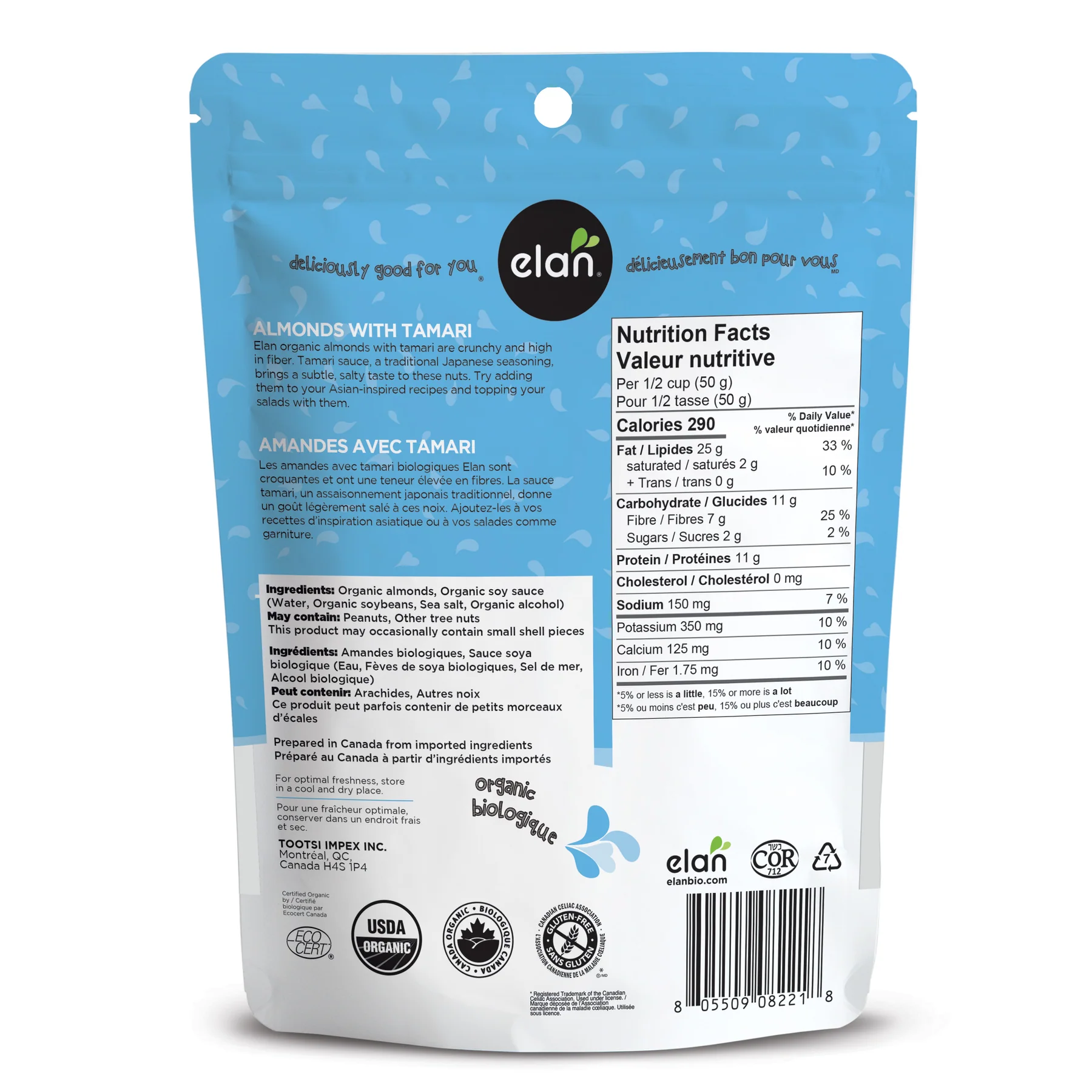 Organic Almonds with Tamari