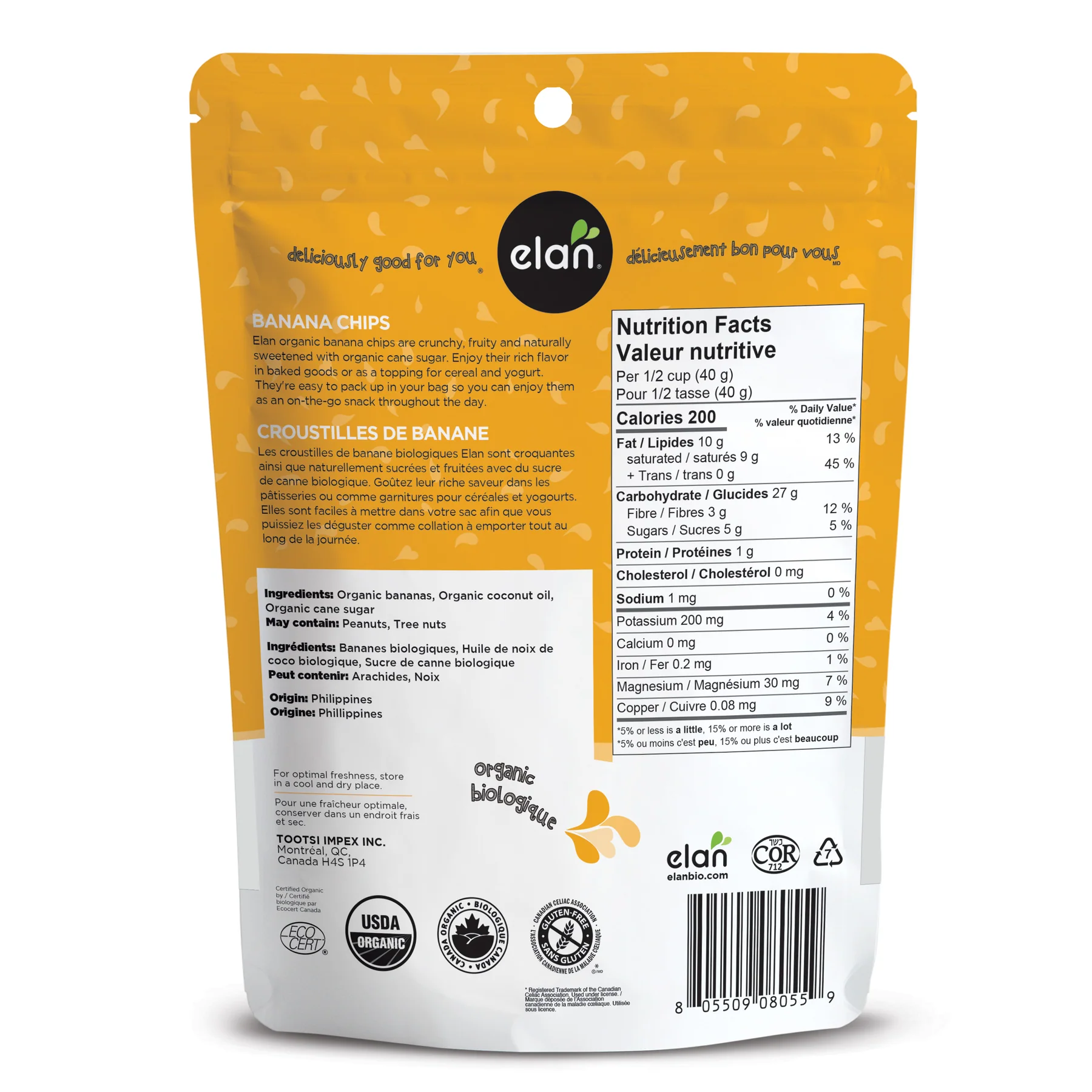 Organic Banana Chips