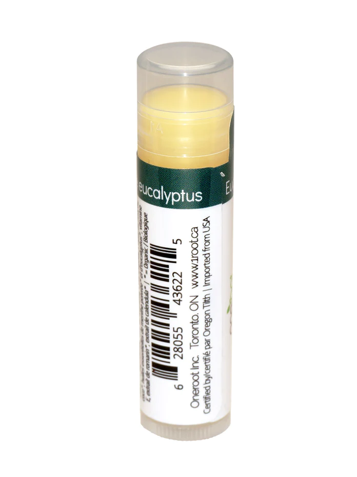 Organic Beeswax Lip Balm - Eucalyptus Mint