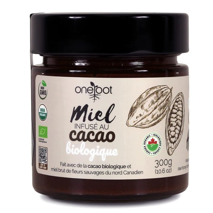 Organic Cacao Infused Honey