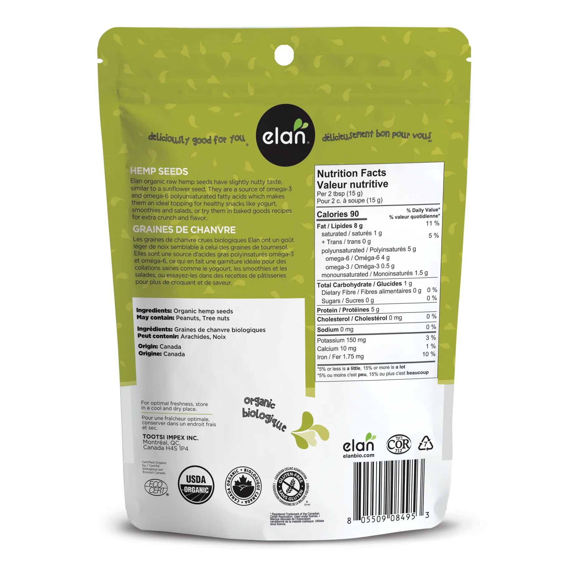 Organic Hulled Hemp Seeds