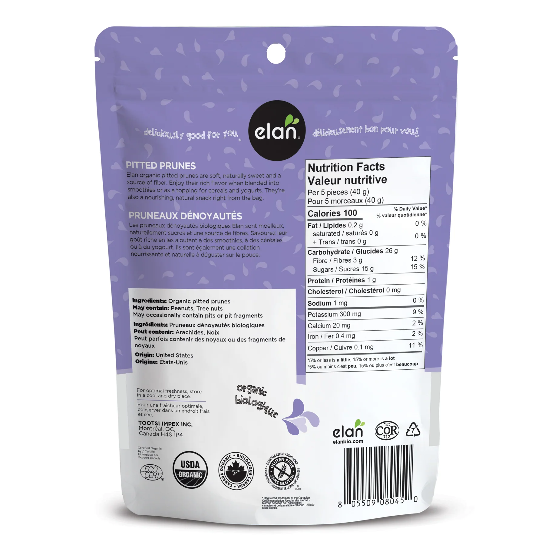 Organic Pitted Prunes