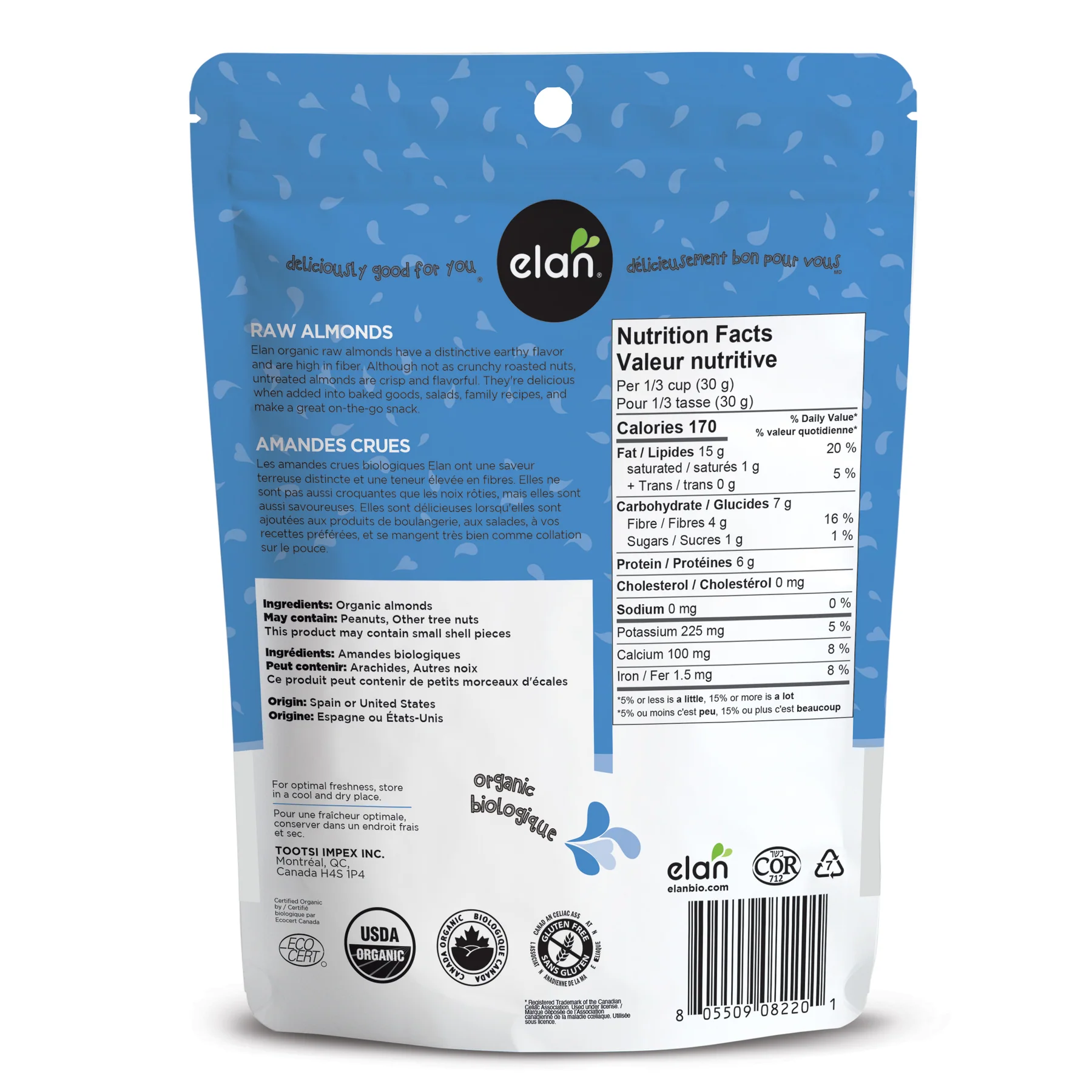 Organic Raw Almonds