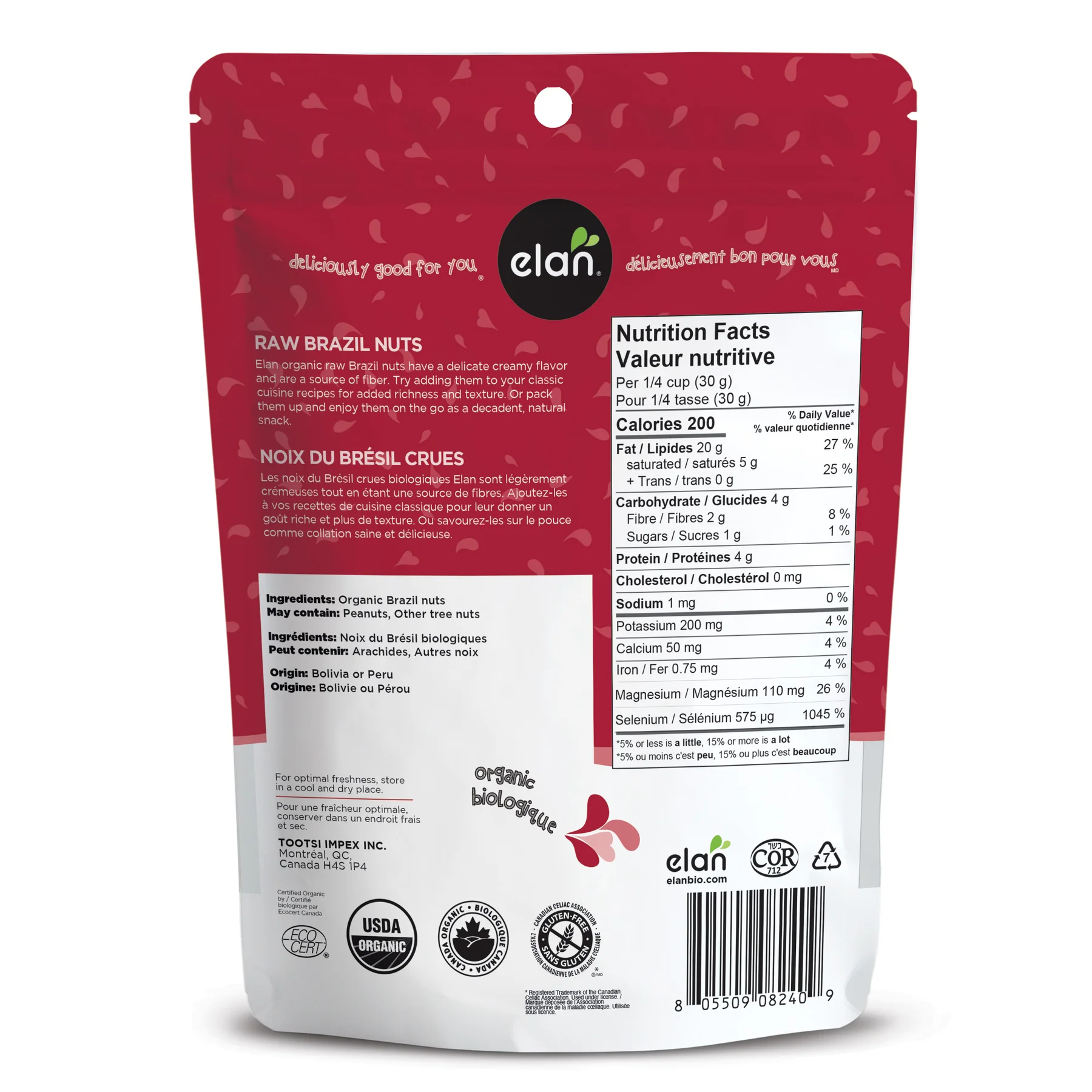 Organic Raw Brazil Nuts