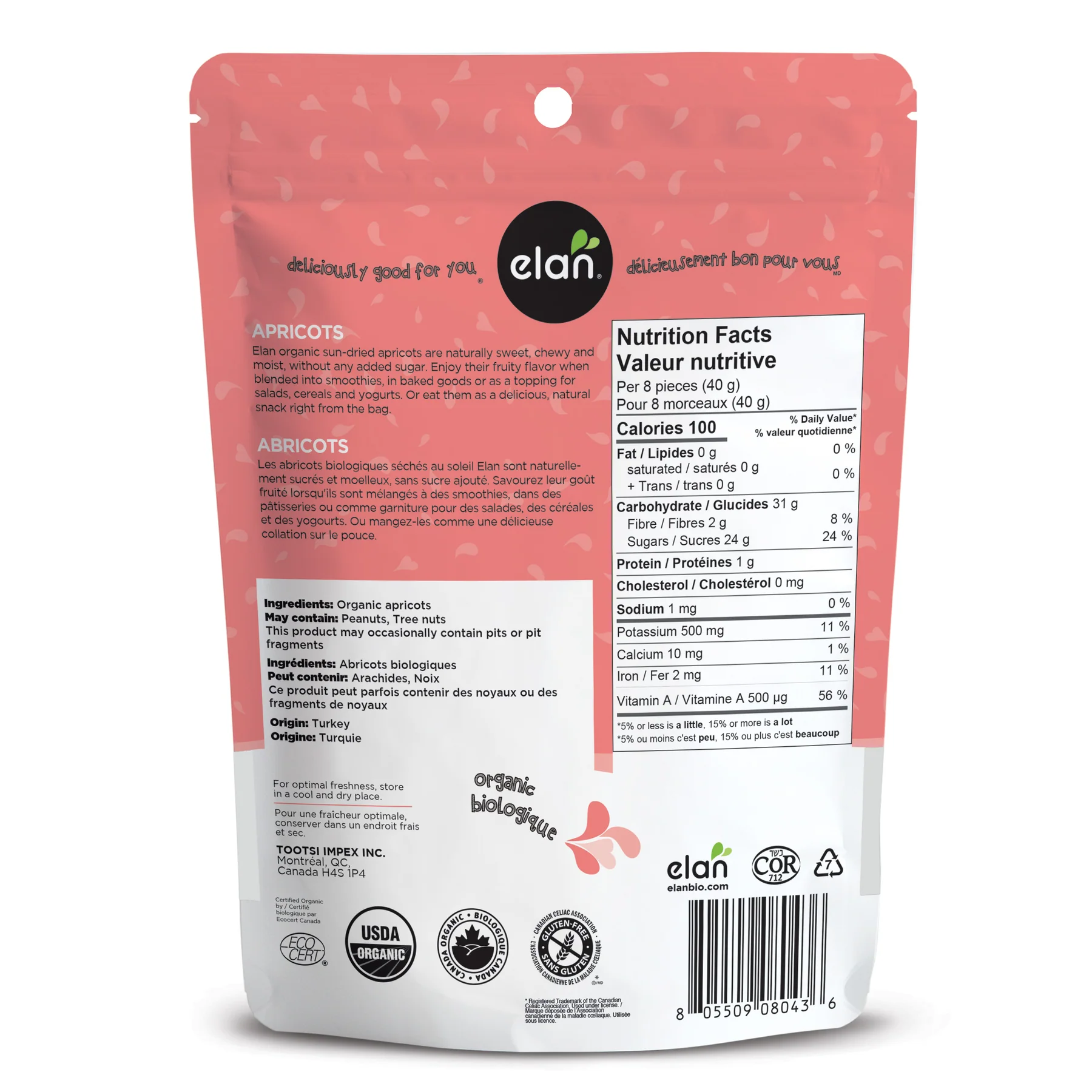 Organic Sun-Dried Apricots